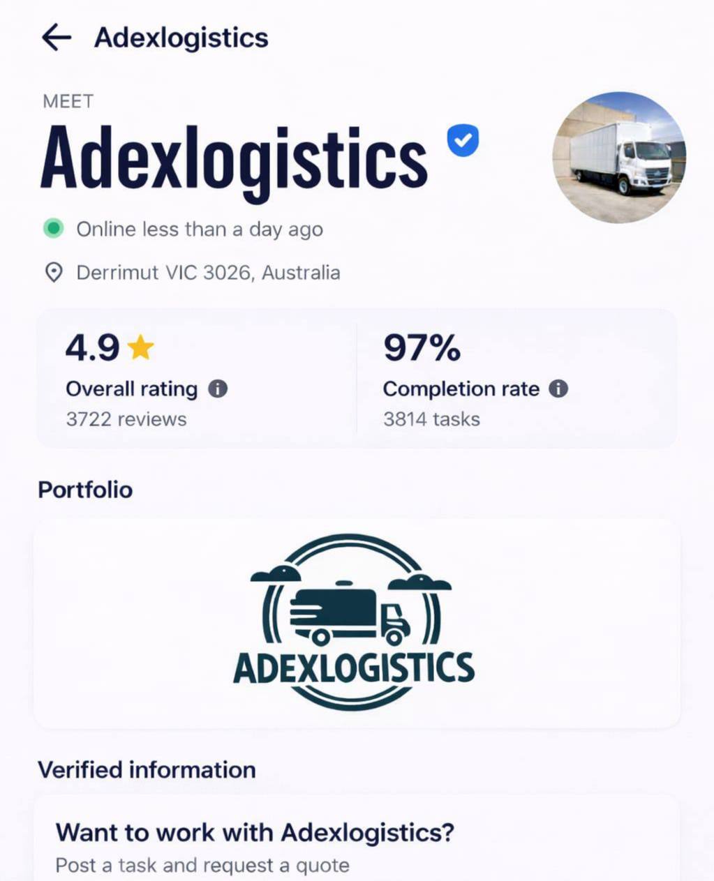 Adex Logistics Testimonial